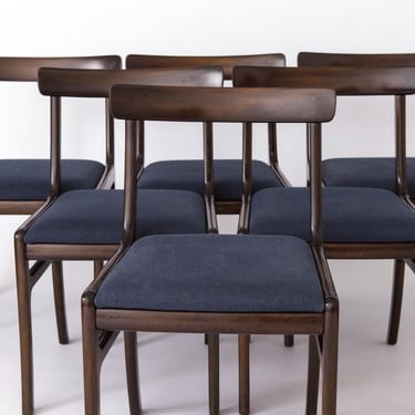 6 Chairs by Ole Wanscher for Poul Jeppesen, 1960s, model Rungstedlund, Set of 6 