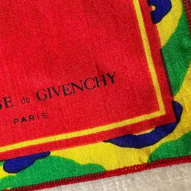 Amarige de Givenchy Paris~ silk pocket square~ 100% silk vintage swatch handkerchief square vintage 1980’s era 