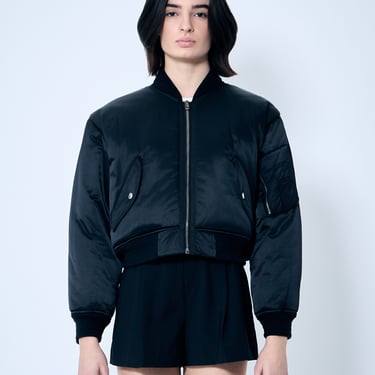 Alexander Wang Women Logo Embroidered Bomber Jacket