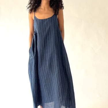 Injiri Slip Dress - Indigo Stripe