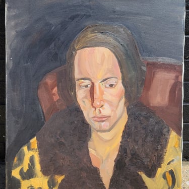 Portrait of Lady in Leopard Coat