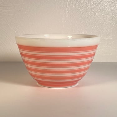 Pyrex Pink Stripe #401 Mixing Bowl 