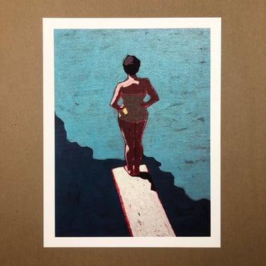 PRINT - Woman on Diving Board #5 