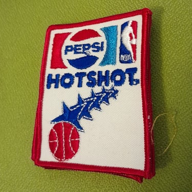 Vintage Pepsi HotShot NBA Basketball Stars Sew On Patch 