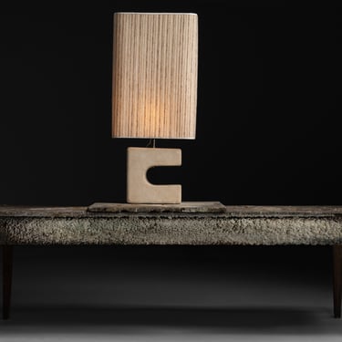 Sculptural Stone Lamp / Artist&#039;s Work Table