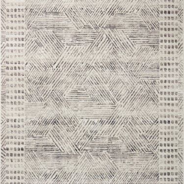 LOLOI Melrose Collection MEL-01 ED Ivory/Grey rug 7'10" x 10' BL137-02
