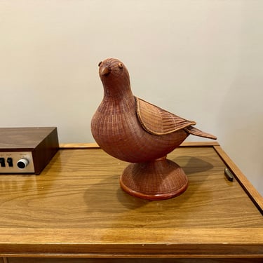 Shanghai Handicrafts Wicker Pigeon Box 1960’s 
