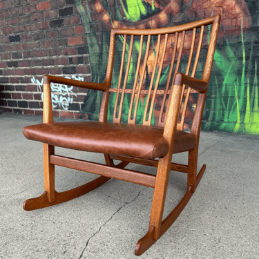 Mid Century Modern Hans J. Wegner Rocking Chair