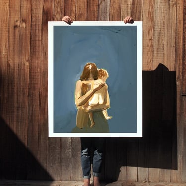 Comfort . extra large wall art . giclee print 