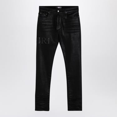 Amiri Black Jeans Serif Logo Men