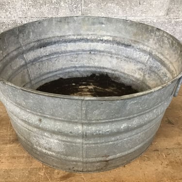 Galvanized Steel Wash Tub Planter (Seattle)