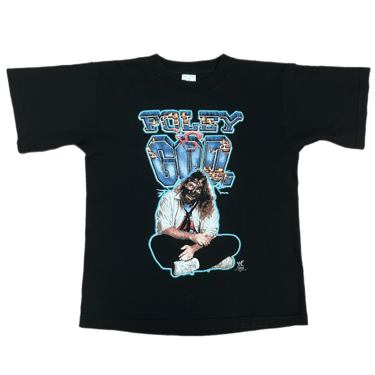 Vintage Mick Foley WWF "Foley Is God" Kids T-Shirt