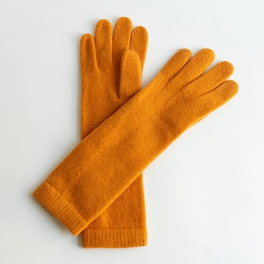 13&quot; Cashmere Gloves in Persimmon