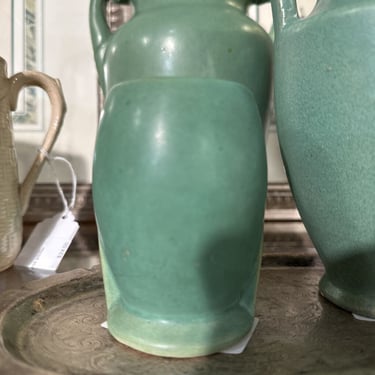 Vintage green Niloak vase