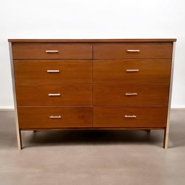Paul McCobb for Calvin furniture walnut chest of drawers . c. 1960’s 
