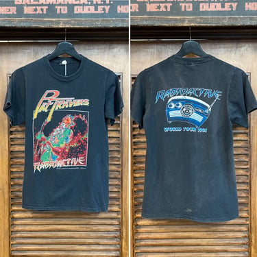 Vintage 1980’s Dated 1981 “Pat Travers” Rock Band Tour Tee-Shirt “Radioactive”, 80’s Band T Shirt, Vintage Clothing 