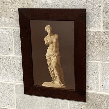 Vintage Venus de Milo Print 1960s Mid Century Modern + Aphrodite + The Louvre Museum + Alexandros of Antioch + Wall Art + Decor 