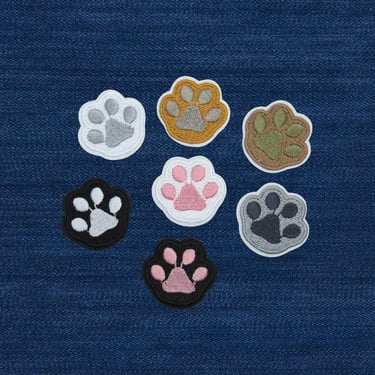 Cat Paw Patch - Cute Kitty Paws Patches - Kitten Toe Beans Iron On - Crafting Projects Denim Jackets Hats Backpacks 