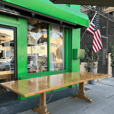 Just One More | Vintage Pine Trestle-style Dining Table by Drexel Heritage