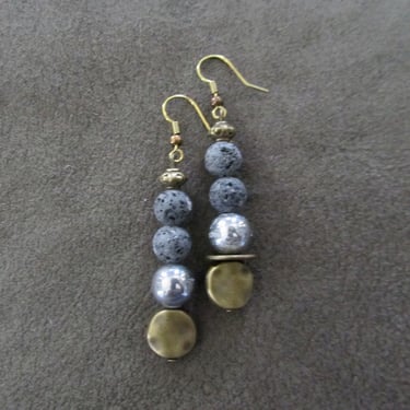 Brutalist dangle earrings 