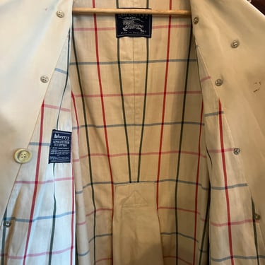 1980s Burberry Khaki Trench Coat