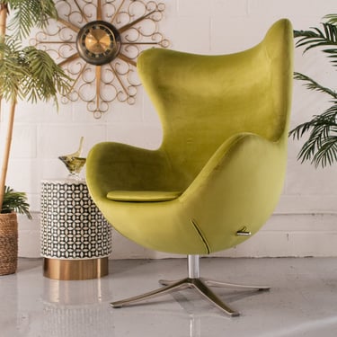 Olive Green Swivel Chair