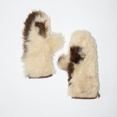 Cow Sheepskin Mittens