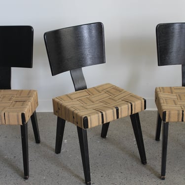 Woven Side Chairs by Russell Spanner