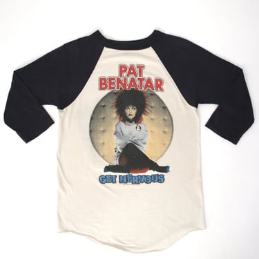 1982 Pat Benatar Get Nervous Raglan