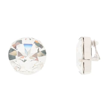 Alessandra Rich Large Crystal Clip-On Earrings Women