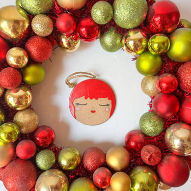 Trouble Doll - Ornament / Wall Hanger - Red