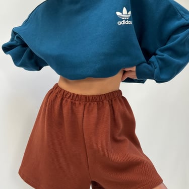 Incredible Adidas Cerulean Dolman Mock Neck Sweatshirt