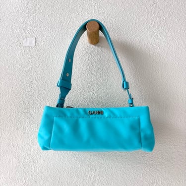 PRADA nylon shoulder bag turquoise Y2K