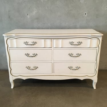 Vintage French Provincial La Coquette by Morris of California Six Drawer Dresser