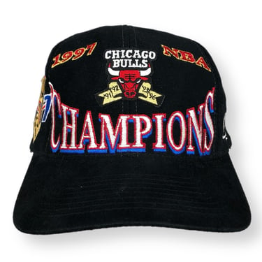 Vintage 1997 Logo Athletic Chicago Bulls Basketball Embroidered NBA Finals Champions SnapBack Hat Cap 