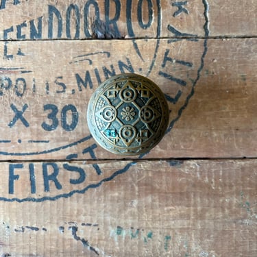 1890s Bronze Norwalk Door Knob Salvaged Hardware H-22030 