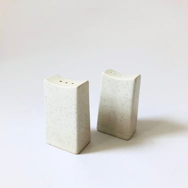 Speckled Ceramic Salt and Pepper Shakers - Set of 2 