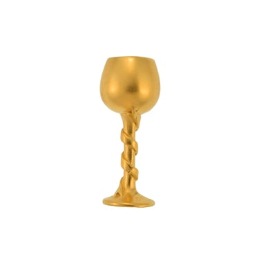 Karl Lagerfeld Vintage Golden Wine Chalice Tack Pin