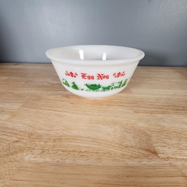 Large Hazel Atlas Egg Nog Bowl 