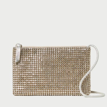 Yasmine Gold Diamanté Crossbody