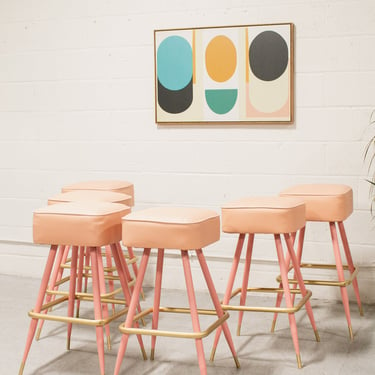 Corral Pink Barstools