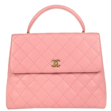 Chanel 2004-2005 Pink Caviar Kelly Handbag