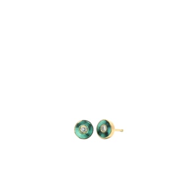 SECONDS JEWELRY: Shobu Stud Earrings - Snowville Variquoise