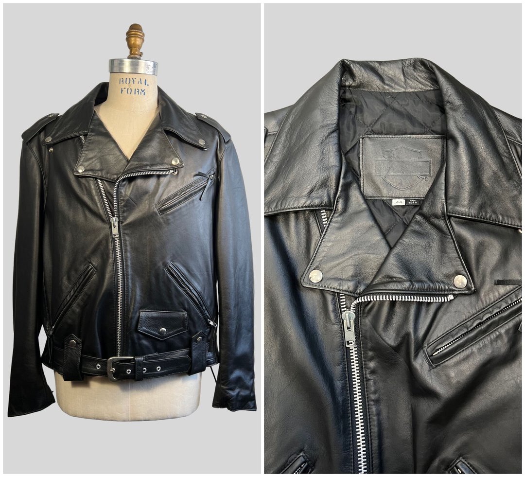 ジャケット・アウター 90s harley davidson 2way leather jacket 90's 