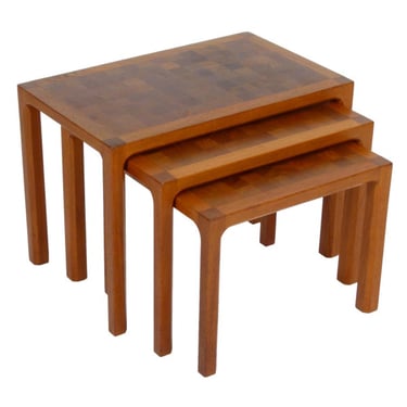 Set of 3 Teak Nesting Tables by Vildbjerg