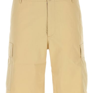 Kenzo Men Beige Cotton Bermuda Shorts