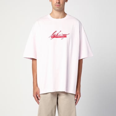 Martine Rose Light Pink Oversized T-Shirt With Logo Men