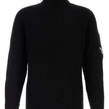 C.P. Company Man Black Wool Blend Sweater
