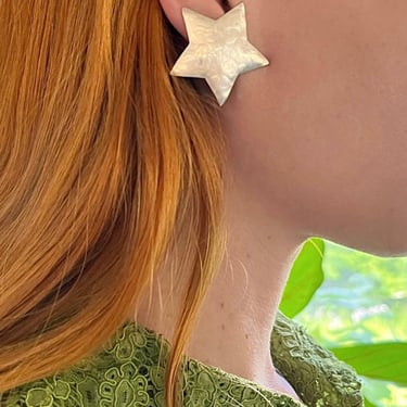 90s Sterling Silver Star Earrings