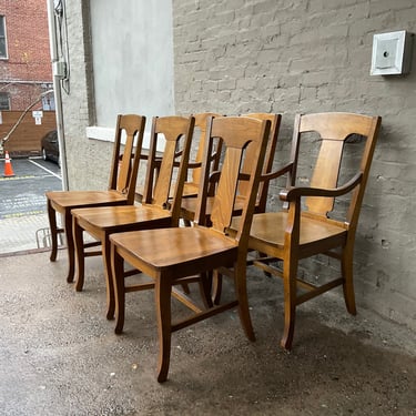 Set of 6 Classical Maple Dining Chairs